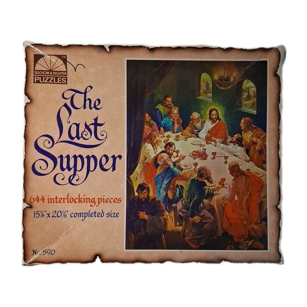 Vintage puzzle The Last Supper - Selchow  Righter Co. - Complete!